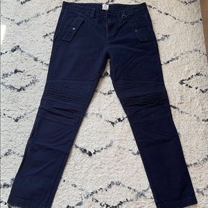 Gap x Michael Bastian moleskin moto pants 33 x 32